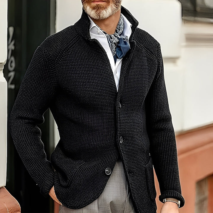 Massimo™ | Cardigan elegante con collo alto per uomo