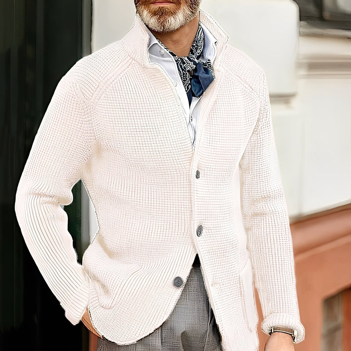 Massimo™ | Cardigan elegante con collo alto per uomo