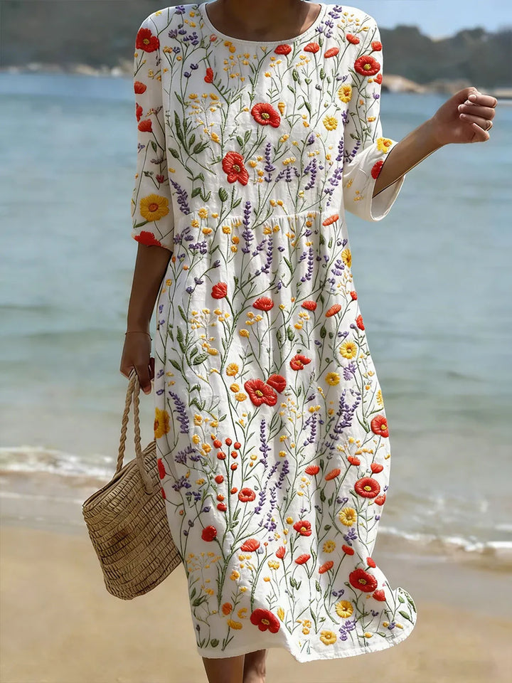 Rina | Abito Vintage Ricamato