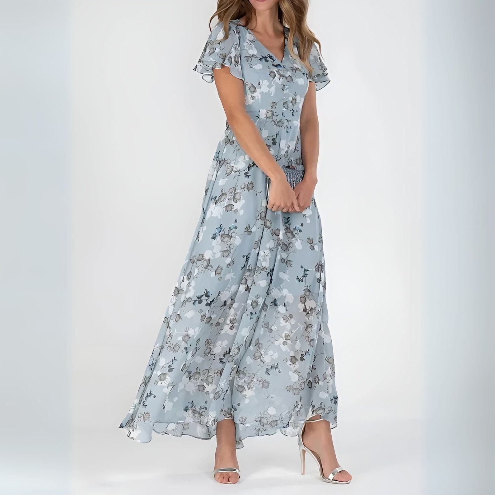 Valentina | Abito Lungo Floreale Elegante