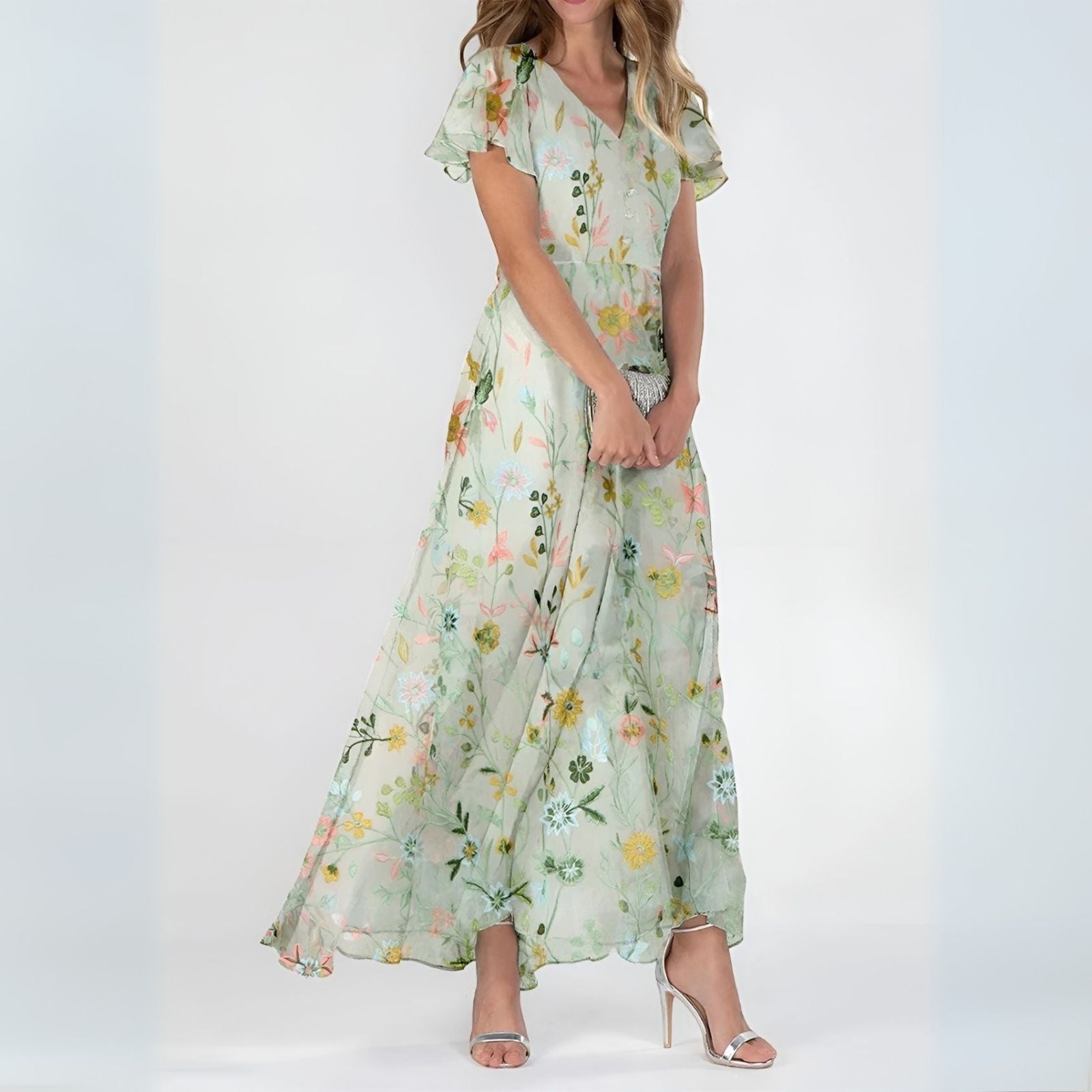 Valentina | Abito Lungo Floreale Elegante