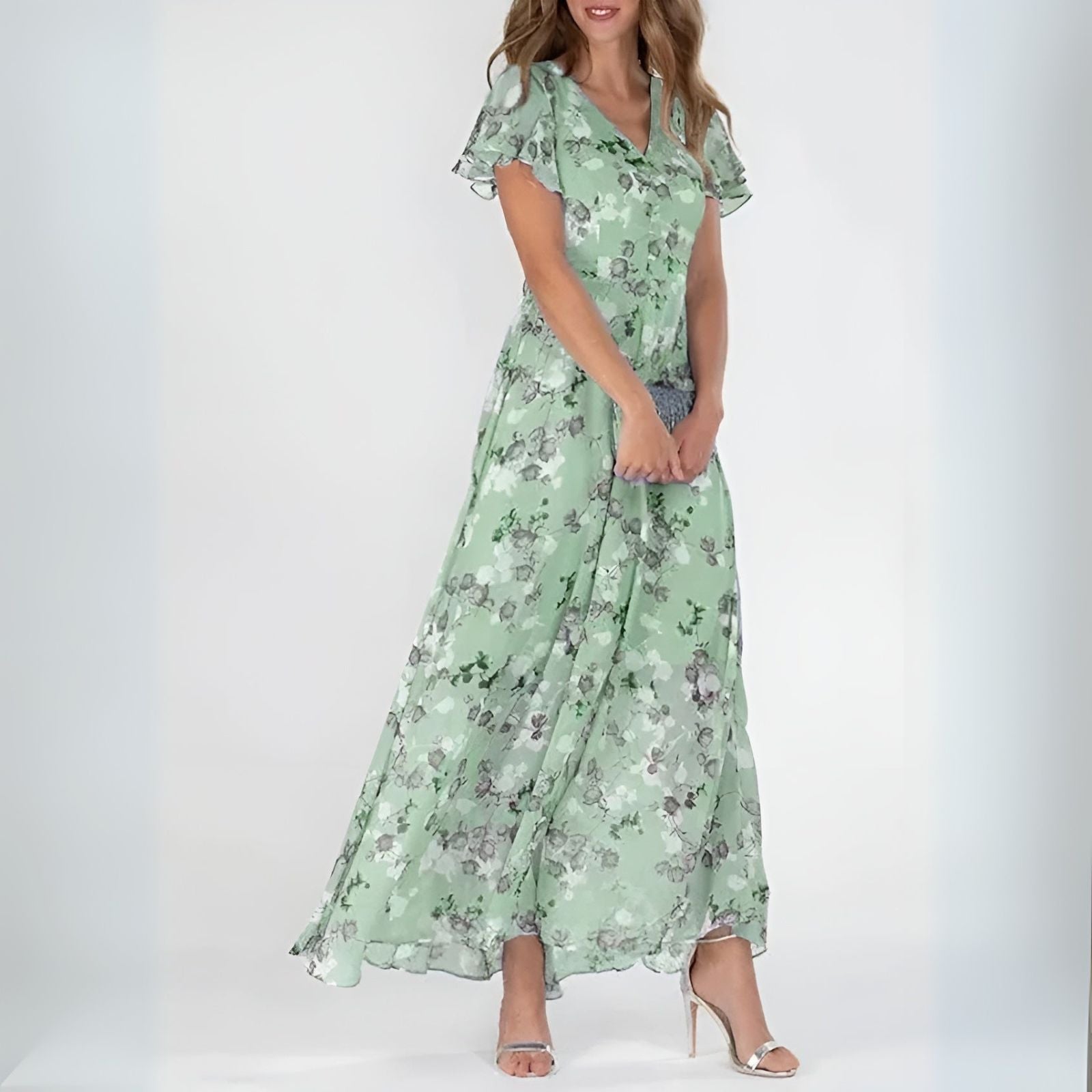 Valentina | Abito Lungo Floreale Elegante