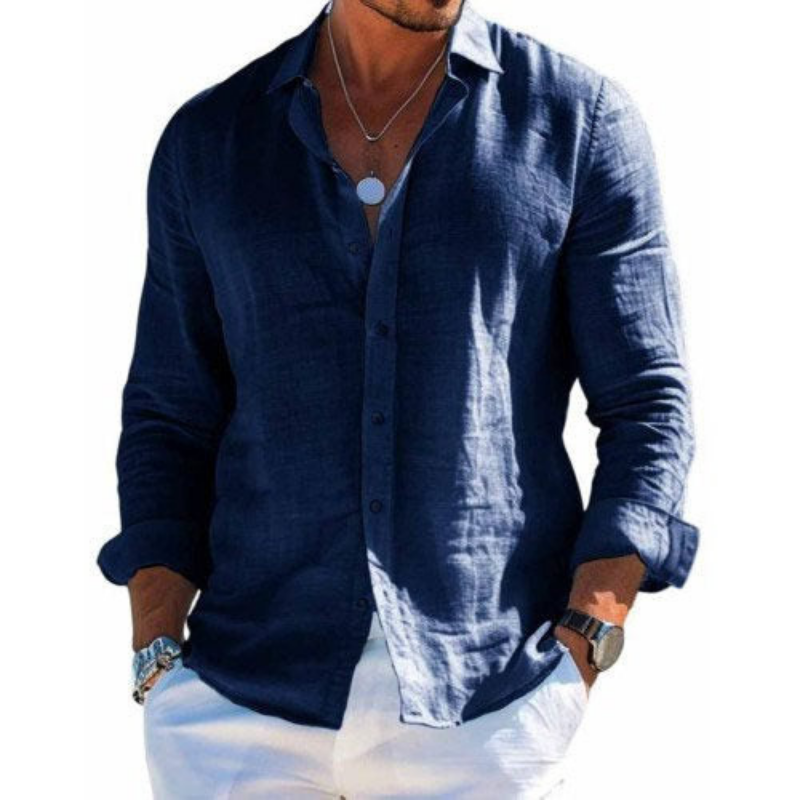 Varel | Camicia elegante in tessuto traspirante 1+1 in omaggio
