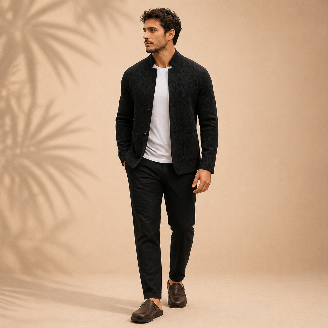 BRUNO MONACO | Gilet in Maglia Testurizzata da Uomo