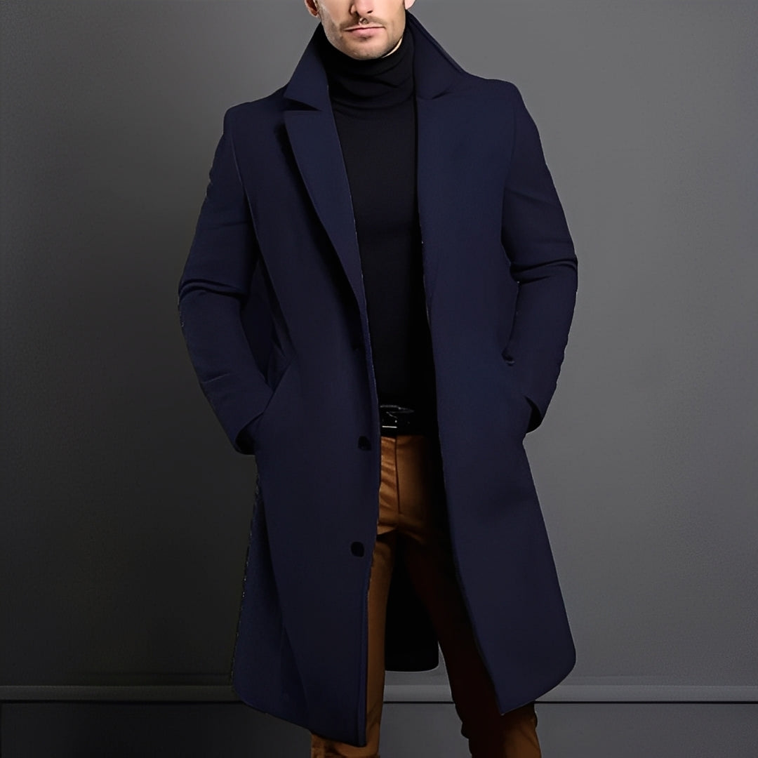 Ruggero™ | Elegante Cappotto di Lana per Uomo