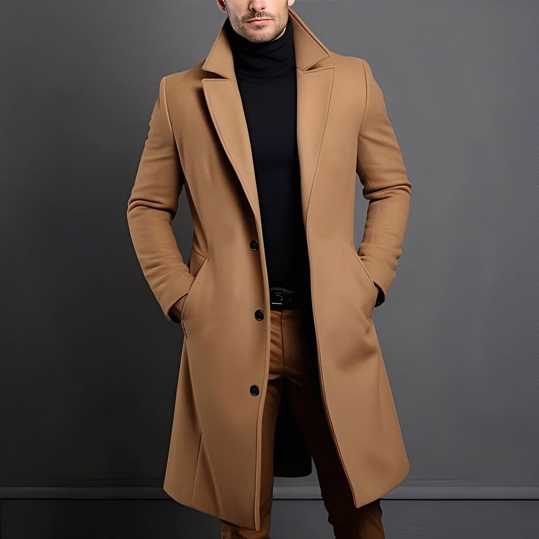 Ruggero™ | Elegante Cappotto di Lana per Uomo