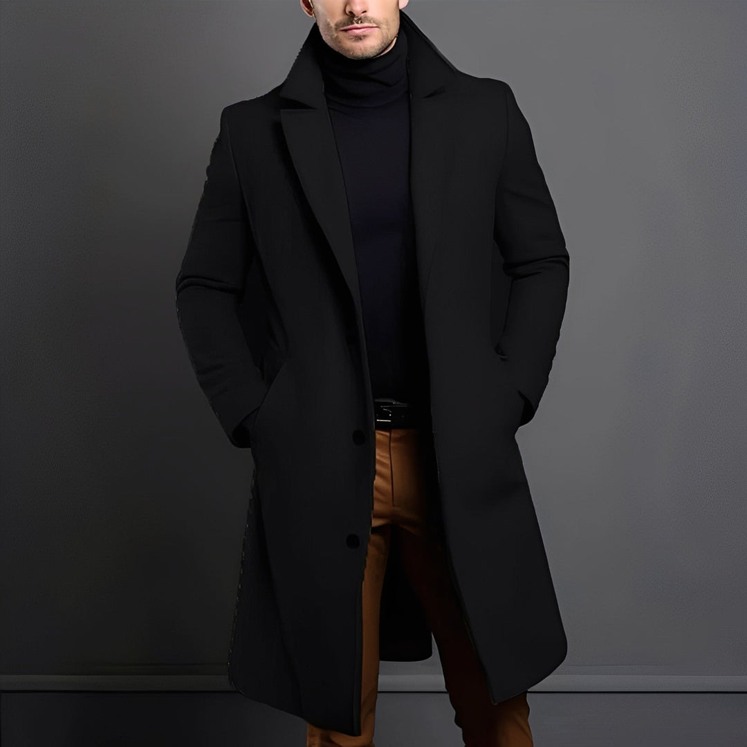 Ruggero™ | Elegante Cappotto di Lana per Uomo